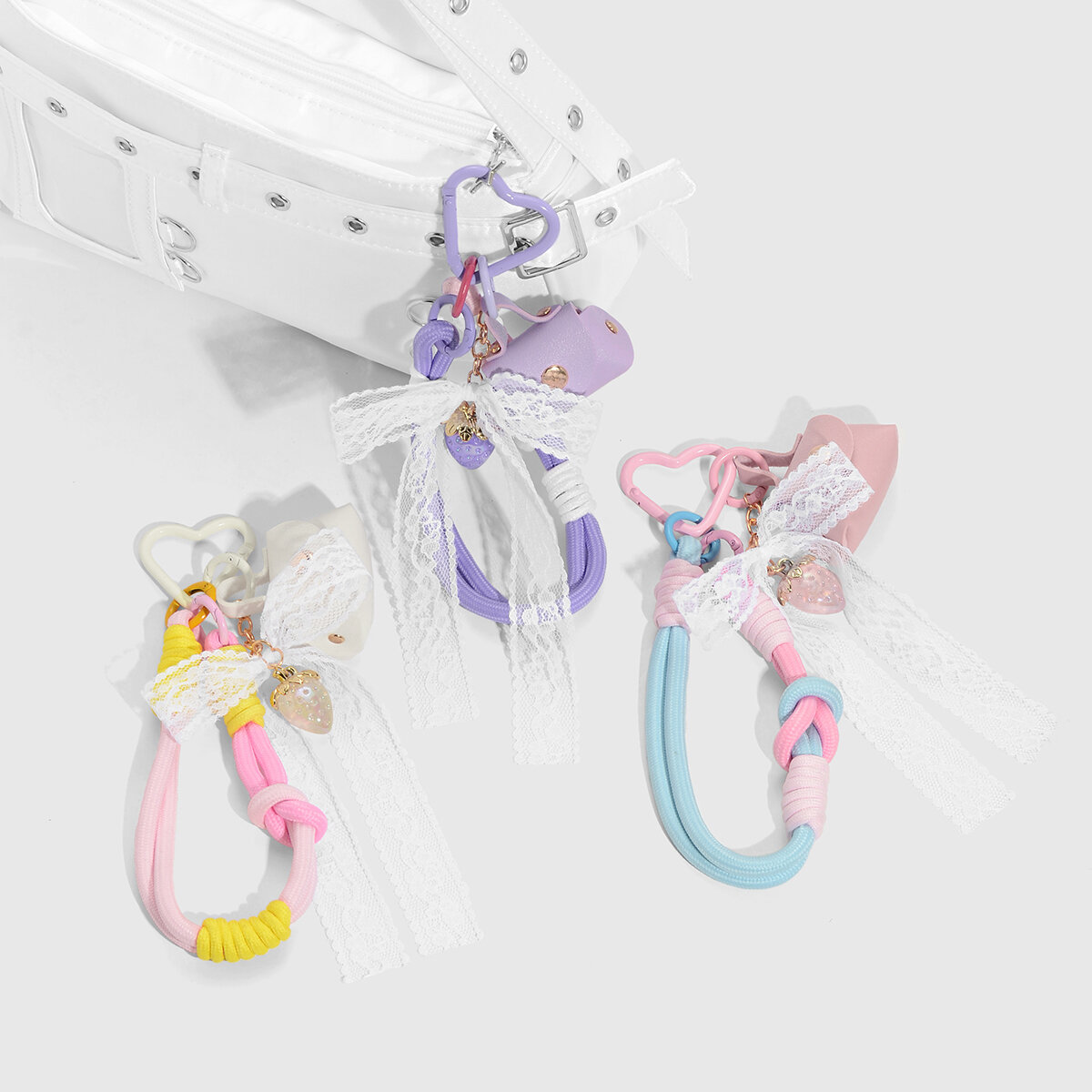 Sweet Strawberry Bag Charms 2