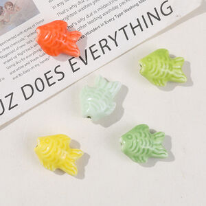 VIvid Fish Colorful Ceramics DIY Jewelry Beads h5 Picture5
