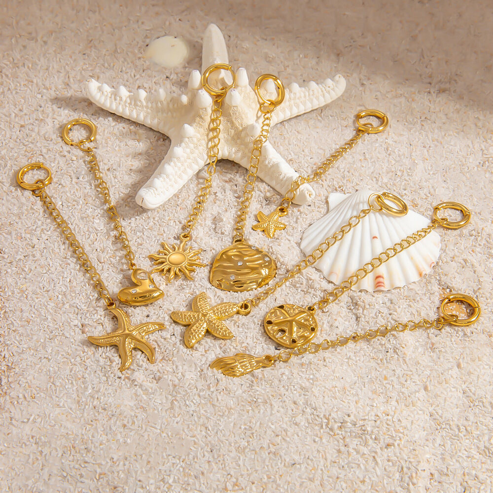 Oceanic Stainless Steel Waterproof Gold Color Bikini Pendant Picture3