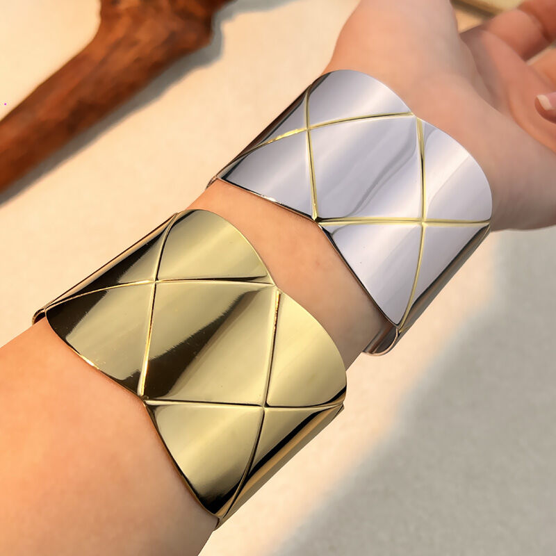 Braccialetti impermeabili in acciaio inossidabile a quadri di colori misti h5 Immagine3
