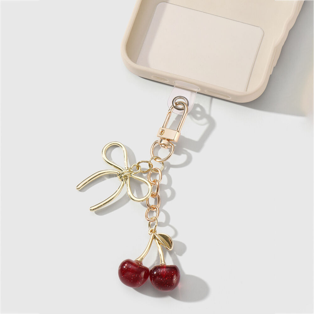 Sweet Bow Knot Cherry Bag Charms h5Picture6