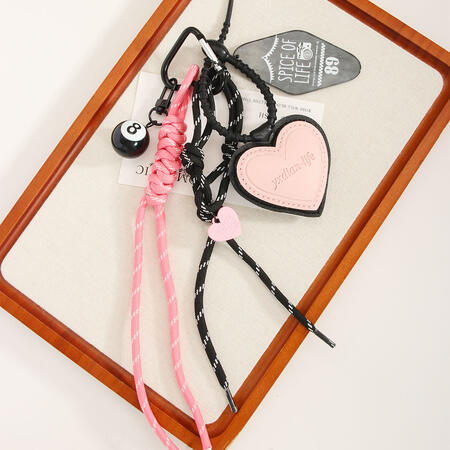 1 Piece Simple Series Daily Heart PU Women's Bag Charms 2