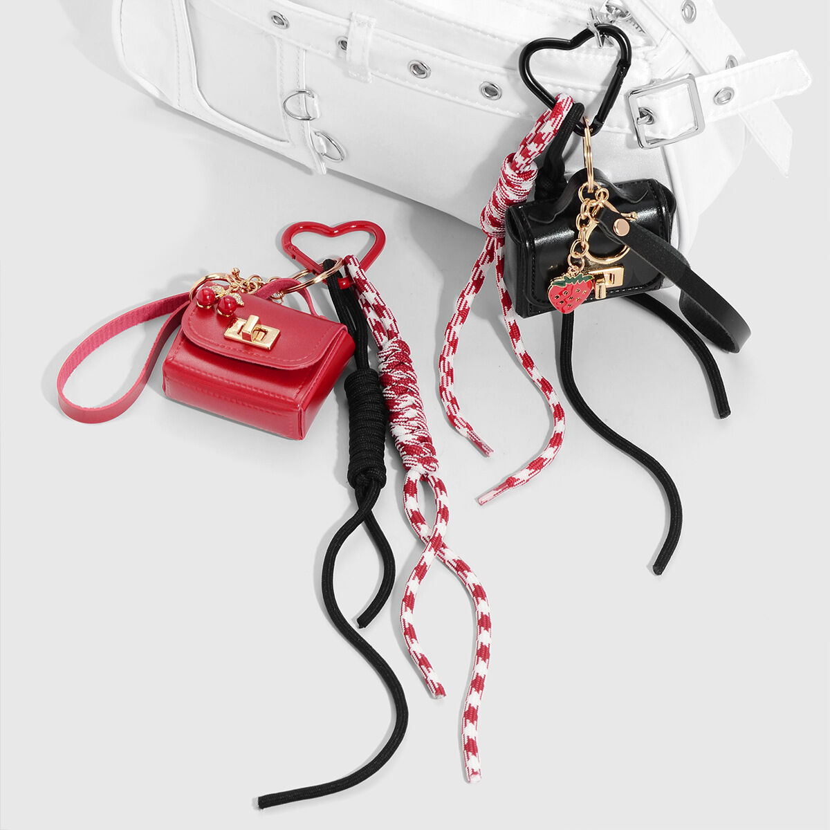 Retro Mini Bag Shape Bag Charms