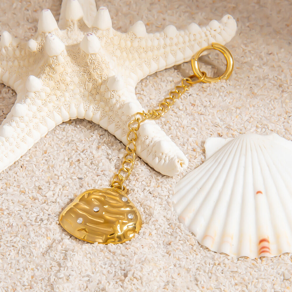 Oceanic Stainless Steel Waterproof Gold Color Bikini Pendant Picture6