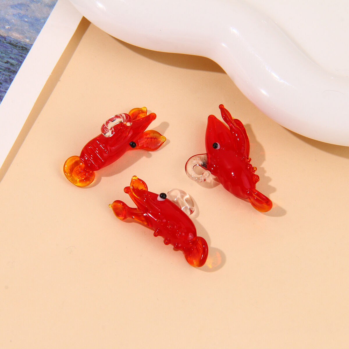 1 Piece Vacation Lobster Glass DIY Jewelry Beads 