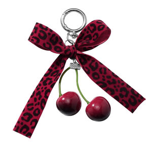 1 Piece Sweet Lace Leopard Bow Bag Charms h5 Picture5