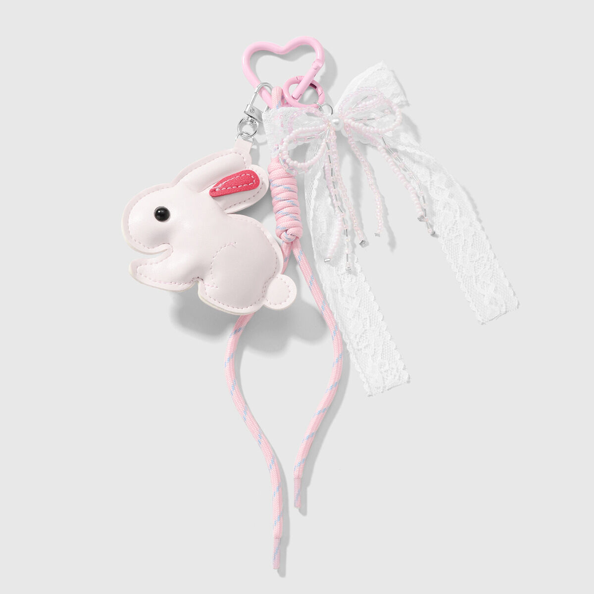 1 Pink Rabbit Bow Keychain Picture2