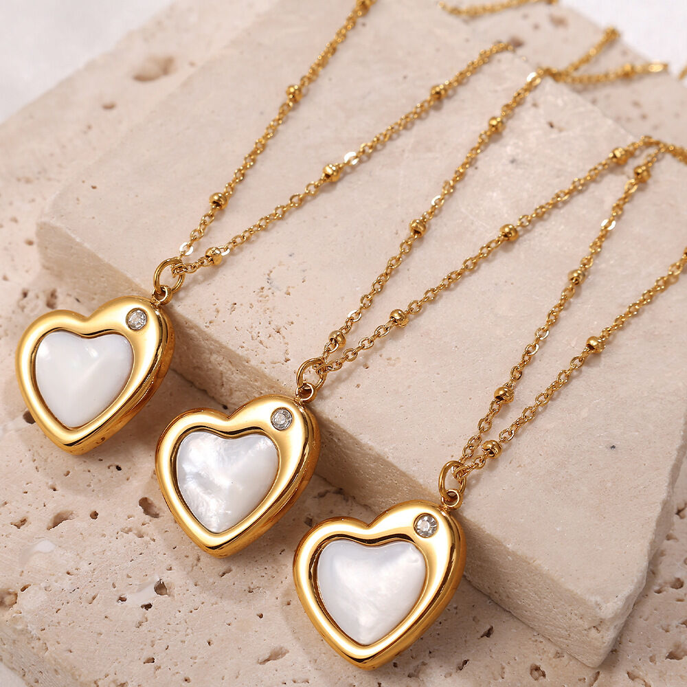Daily Heart Paslanmaz Çelik Su Geçirmez Altın Renkli Kolye Uçları