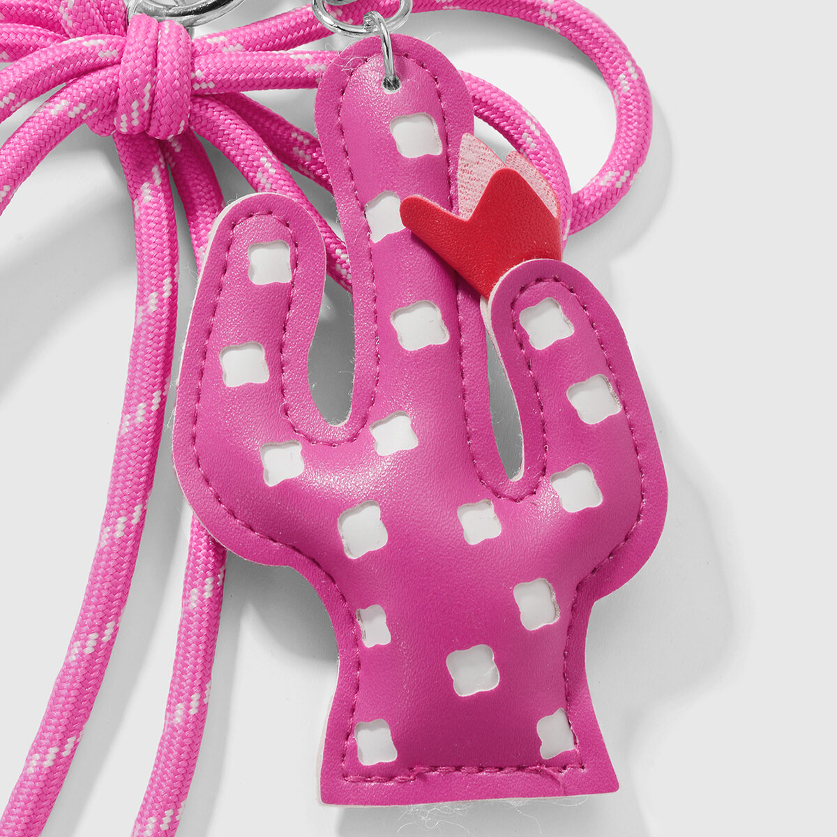 Cute Cactus Bow Knot Bag Charms Picture6