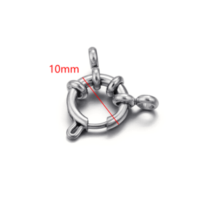 1 piece diy annular clasp stainless steel gold color women's pendants h5