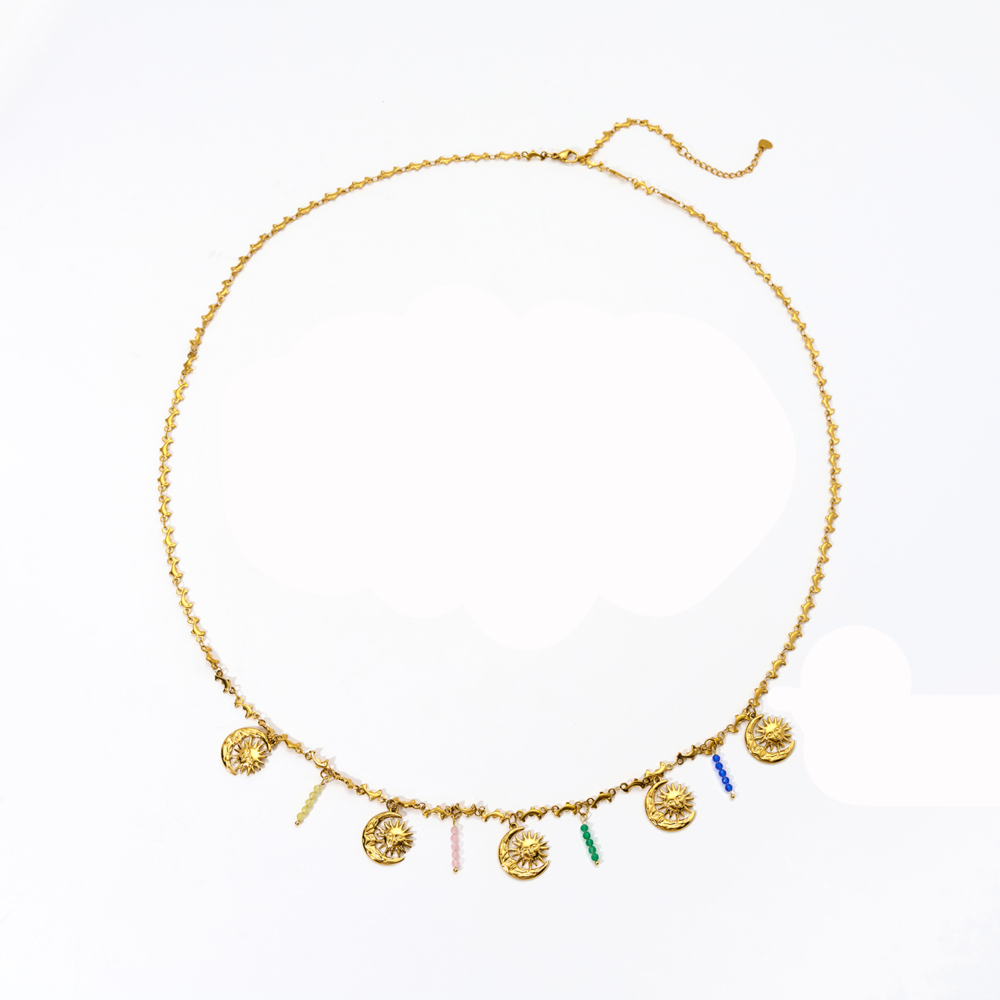 Beach Series Shell Pendants Stainless Steel Gold Color Women's Waist Cha