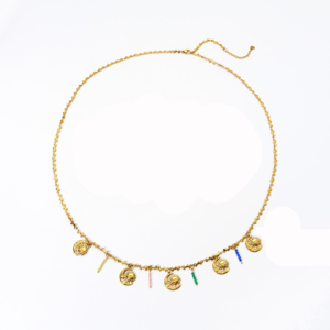 Beach Series Shell Pendants Stainless Steel Gold Color Women's Waist Cha h5