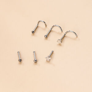 1 Stück exquisiter Nasenstecker in Sternform für Damen h5 Bild5