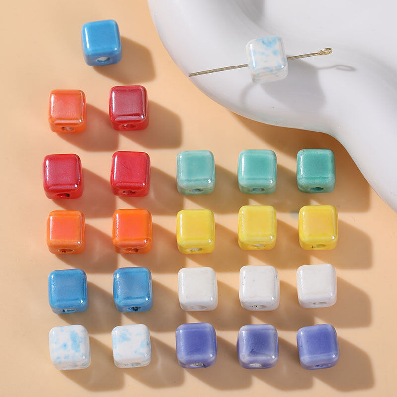 1 Piece Cubic Ceramics DIY Jewelry Beads h5 Picture2