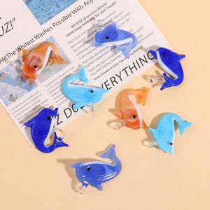 Oceanic Dolphin Glass DIY Women's Pendants h5 Picture3