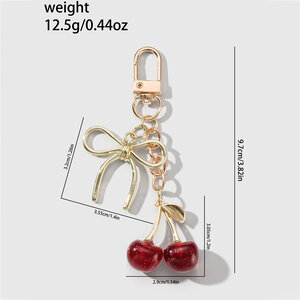 Sweet Bow Knot Cherry Bag Charms h5 Picture2