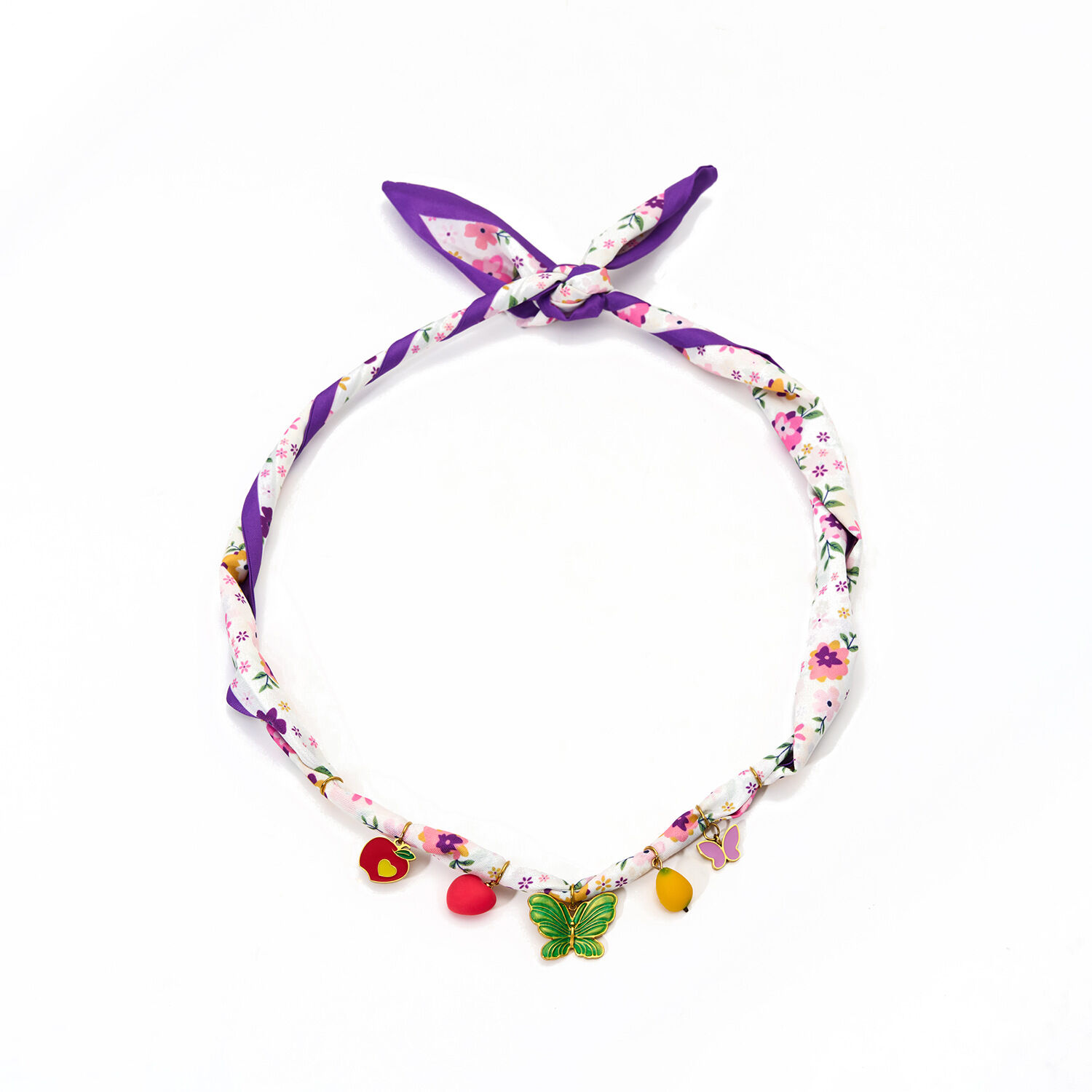 Collares colgantes para mujer de acero inoxidable, resistentes al agua, color dorado, con flores de colores de la serie tropical 