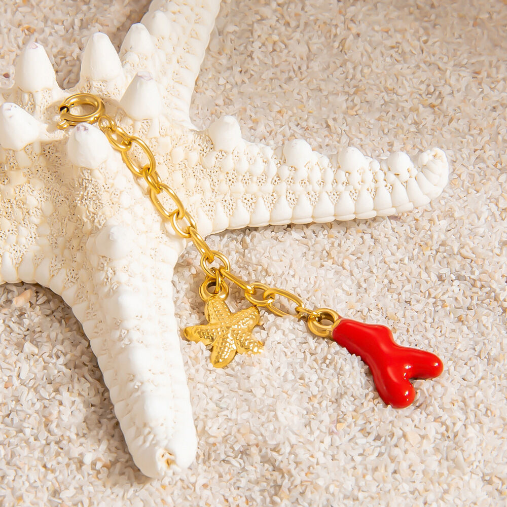 Oceanic Stainless Steel Waterproof Gold Color Bikini Pendant Picture6
