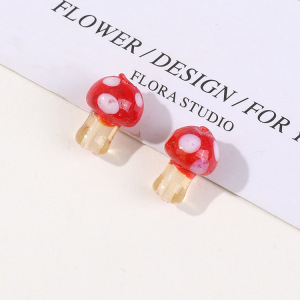1 Piece Vivid Mushroom Glass Diy Jewelry Beads h5 Picture2