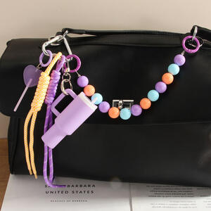 1 Piece Simple Series Sweet Beads Water Cup Women's Bag Charms h5 Picture4
