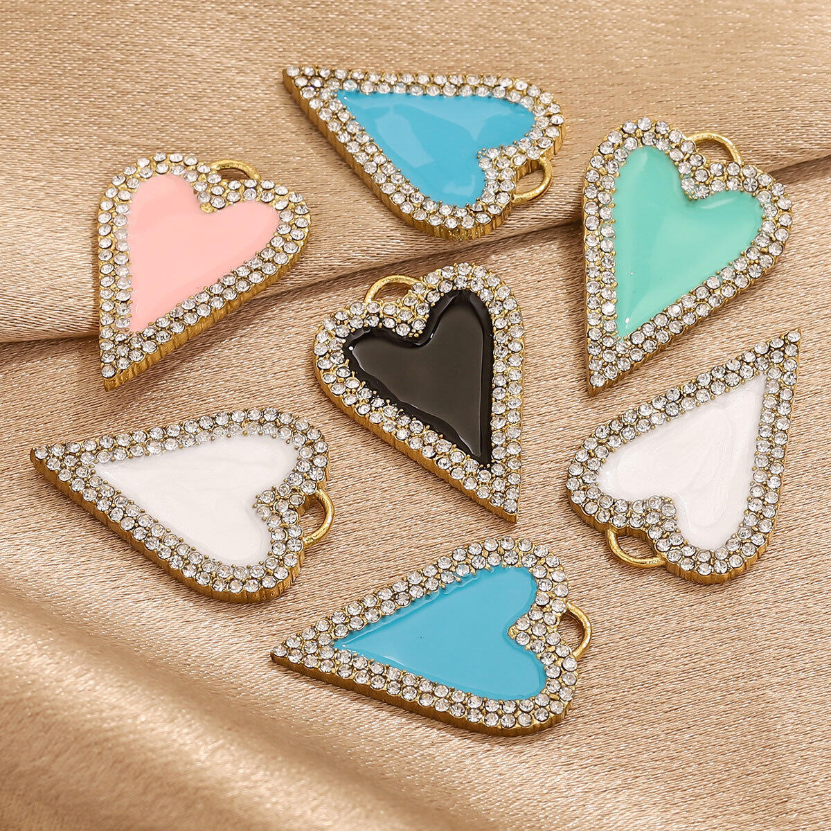 1 Piece Vivid Heart Shape Stainless Steel Waterproof Women's Pendants Picture4