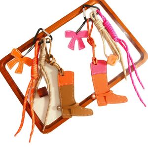Western Cowboy Style Pony Colorblocking Boots Accessories Women's Bag Charms h5 Picture6