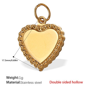 Marine Organism Titanium Steel Gold Color Hollow Women's Pendants h5 Picture2