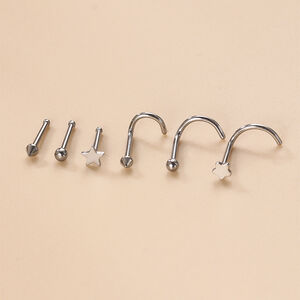 1 Stück exquisiter Nasenstecker in Sternform für Damen h5 Bild4