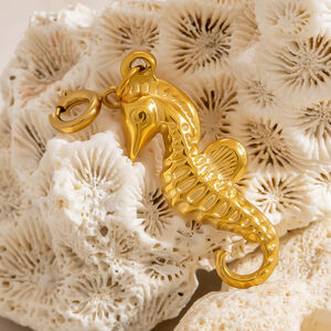 Oceanic Stainless Steel Waterproof Gold Color Bikini Pendant h5 Picture6