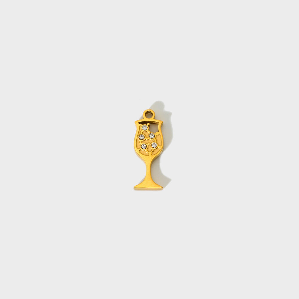 Premium Gold Color Stainless Steel Waterproof DIY Pendant h5 Picture2