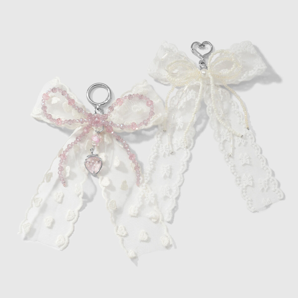 Lace Bow Knot Bag Charms