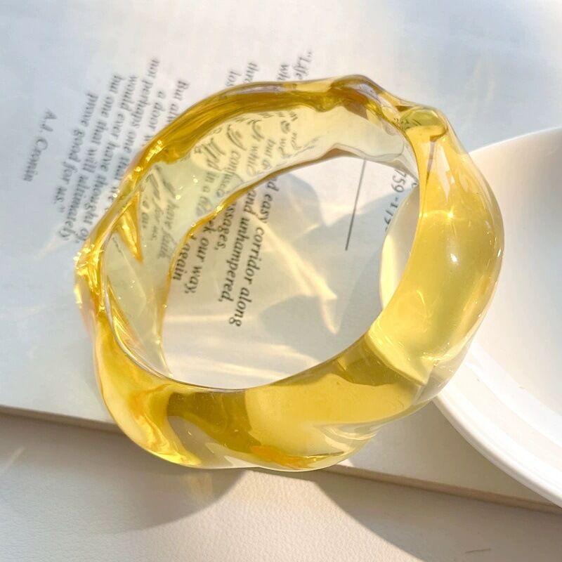 Simple Geometric Round Resin Women‘s Bracelet h5 Picture4