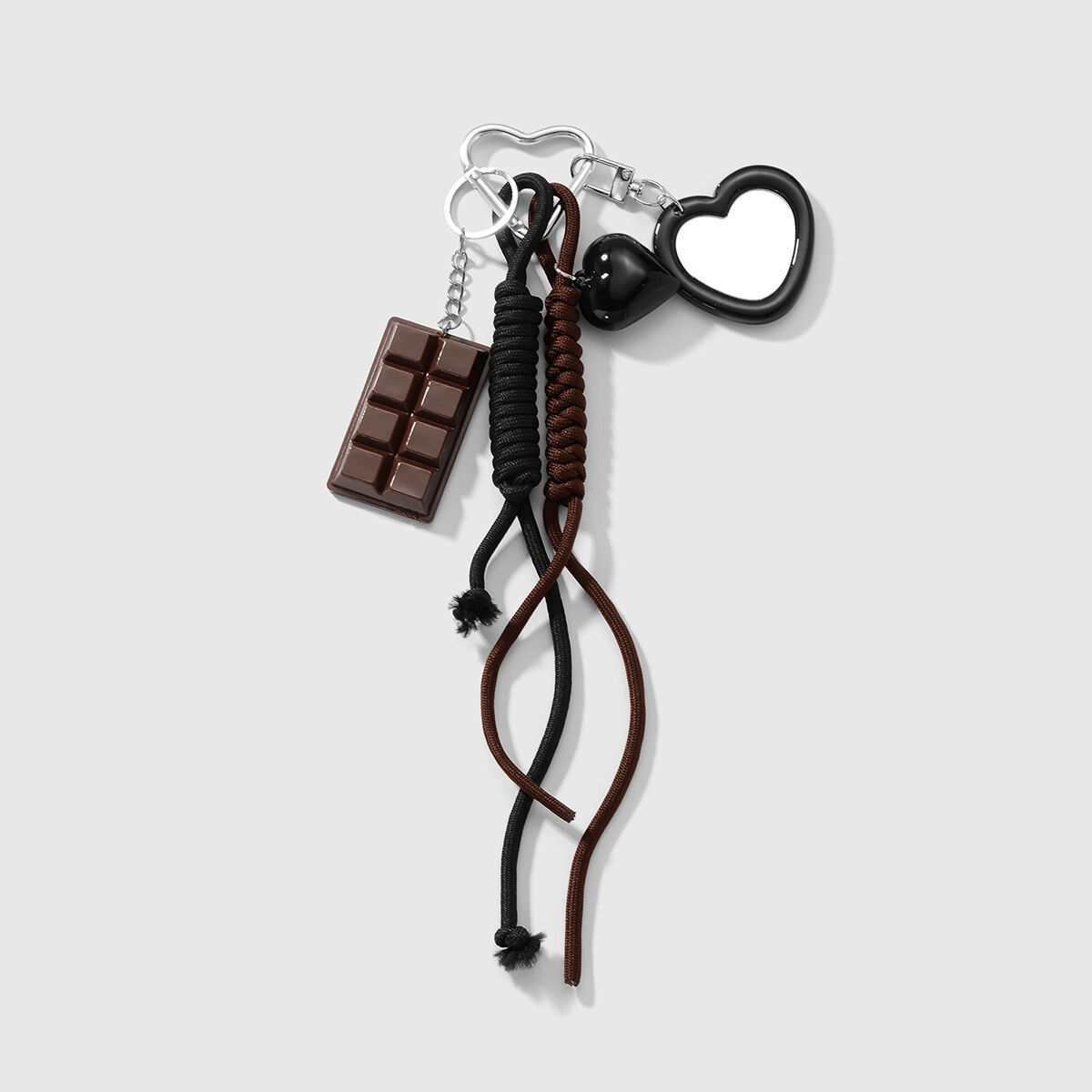 1 Black Heart Keychain 