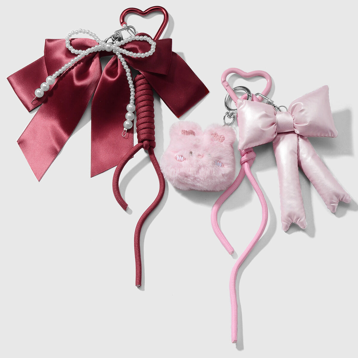 1 Piece Sweet Beaded Bow Bag Charms