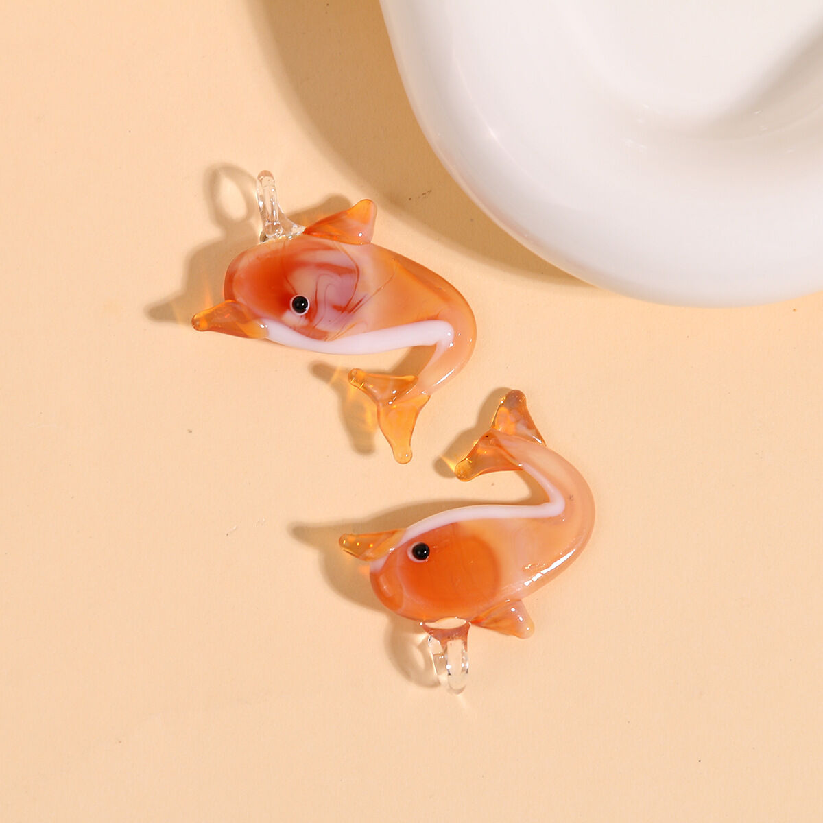 Oceanic Dolphin Glass DIY Women's Pendants