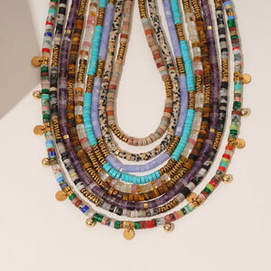 Bohemian Natural Stone Beads Women's Beaded Necklaces h5 Picture4