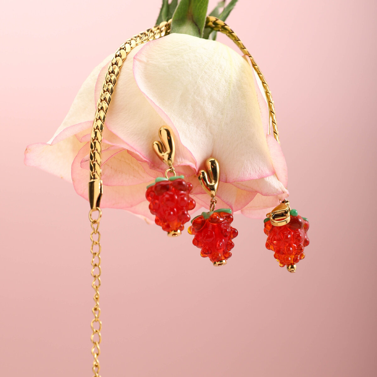 Sweet Berry Drop Earrings