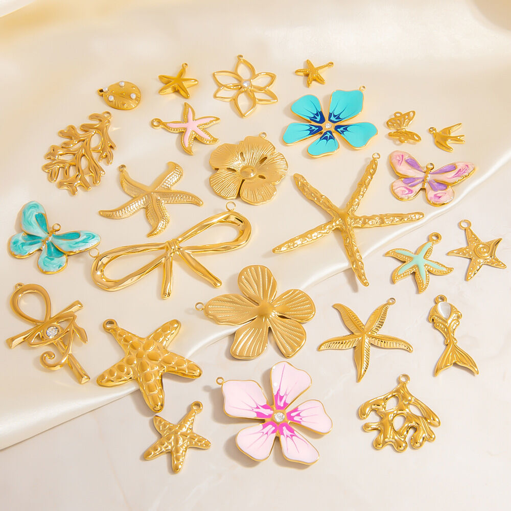 style oceanic stainless steel gold color pendants Picture2