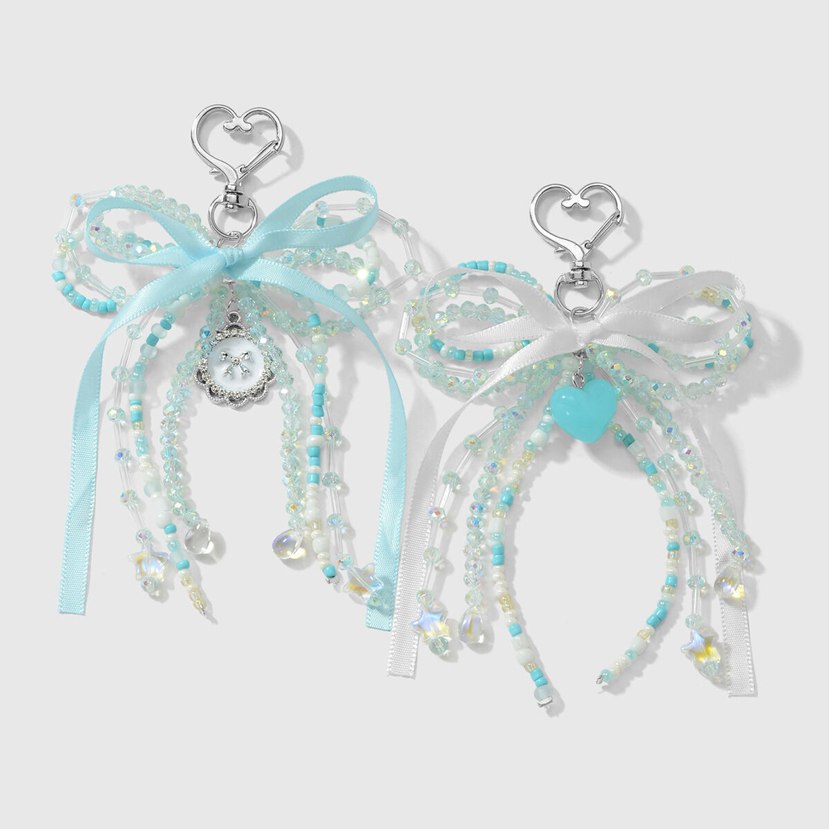 Sweet Beaded Bow Bag Charms 2
