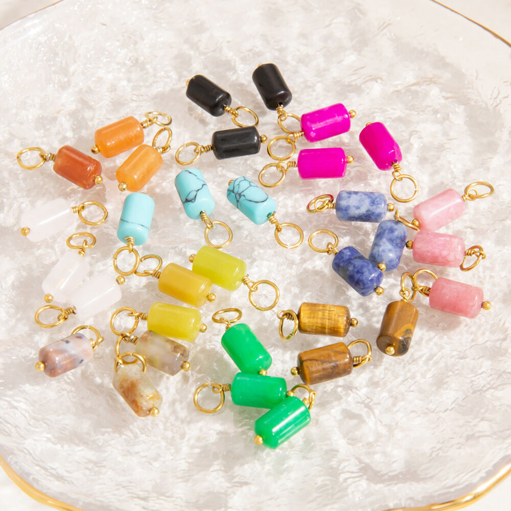 Geometric Natural Stone DIY Pendants
