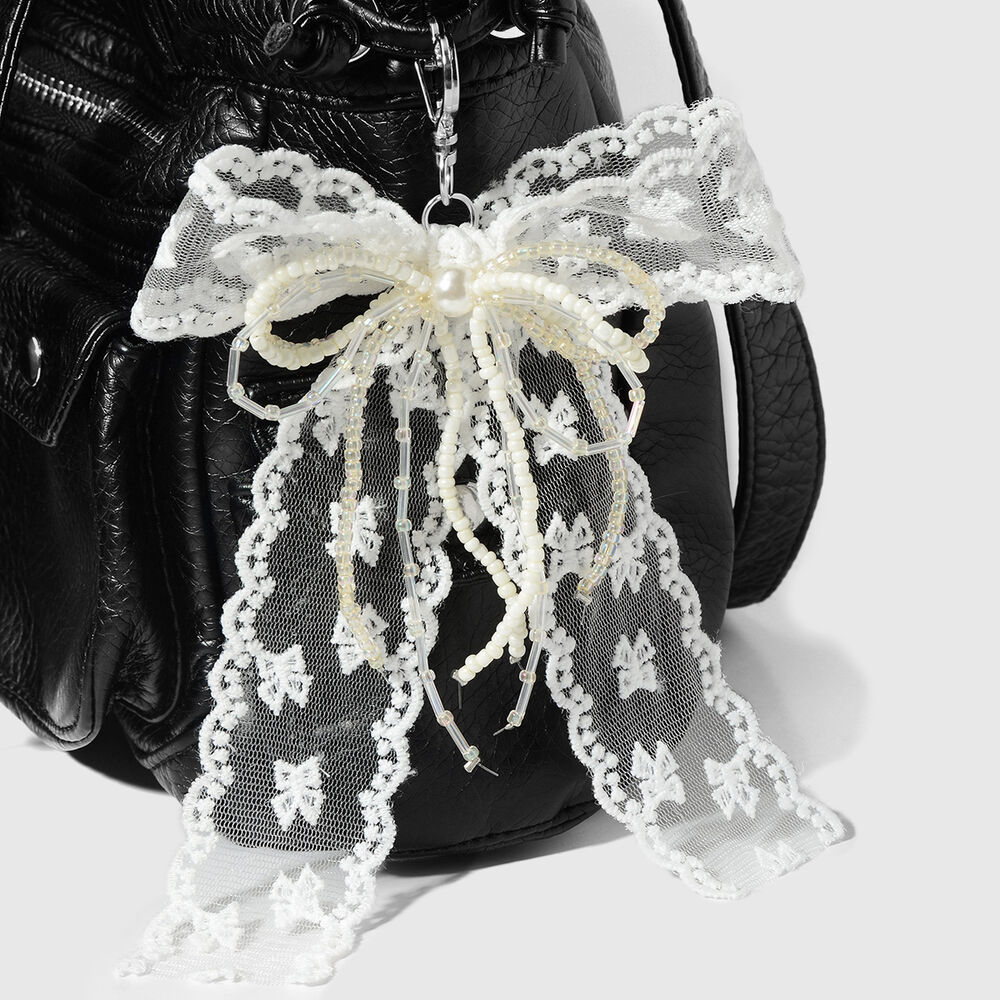 Lace Bow Knot Bag Charms Picture7