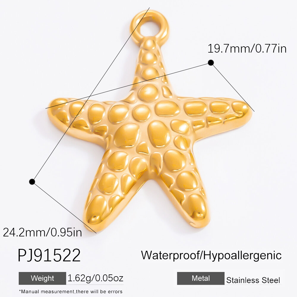 style oceanic stainless steel gold color pendants