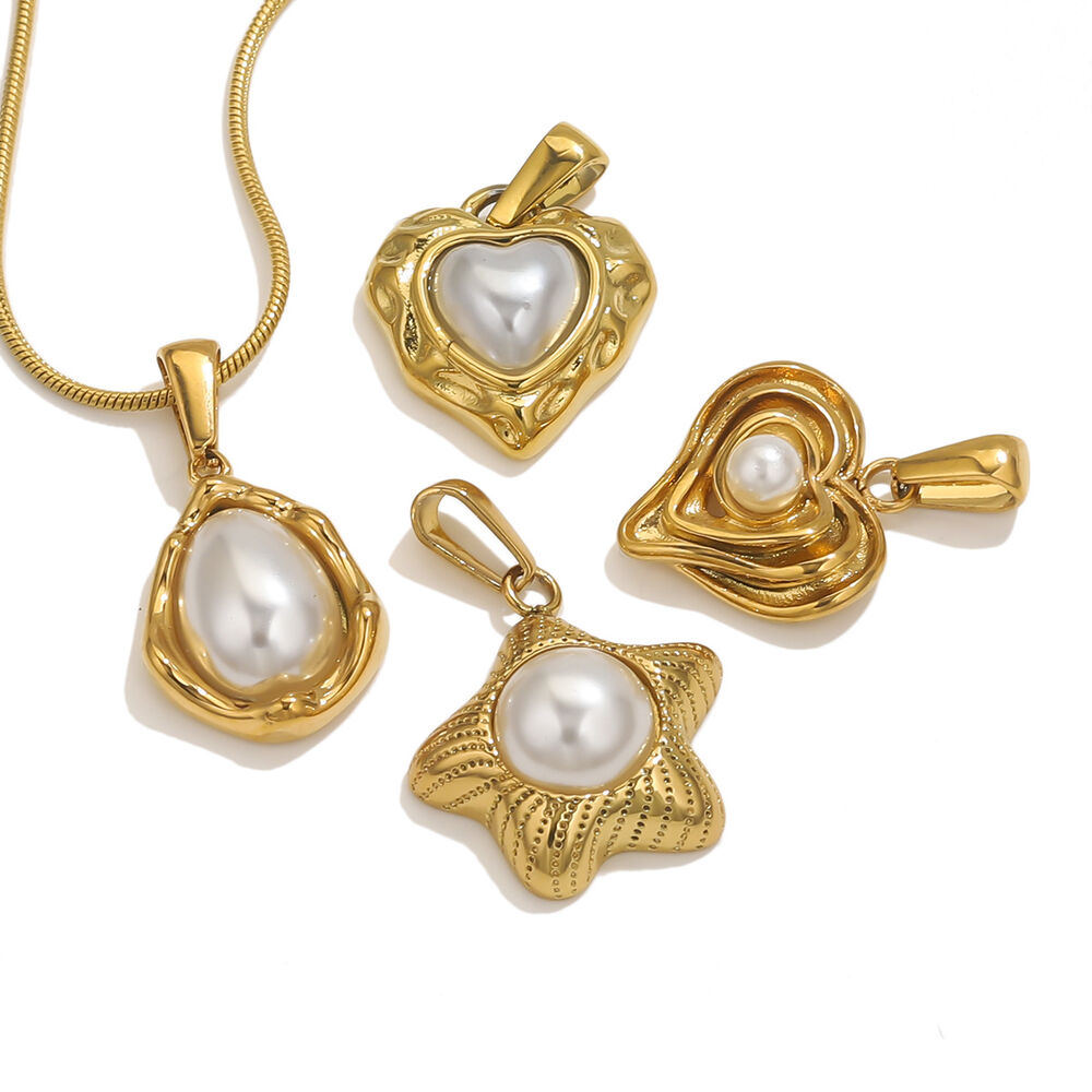 1 Piece Irregular Droplet Stainless Steel Waterproof Women's Pendants Picture5
