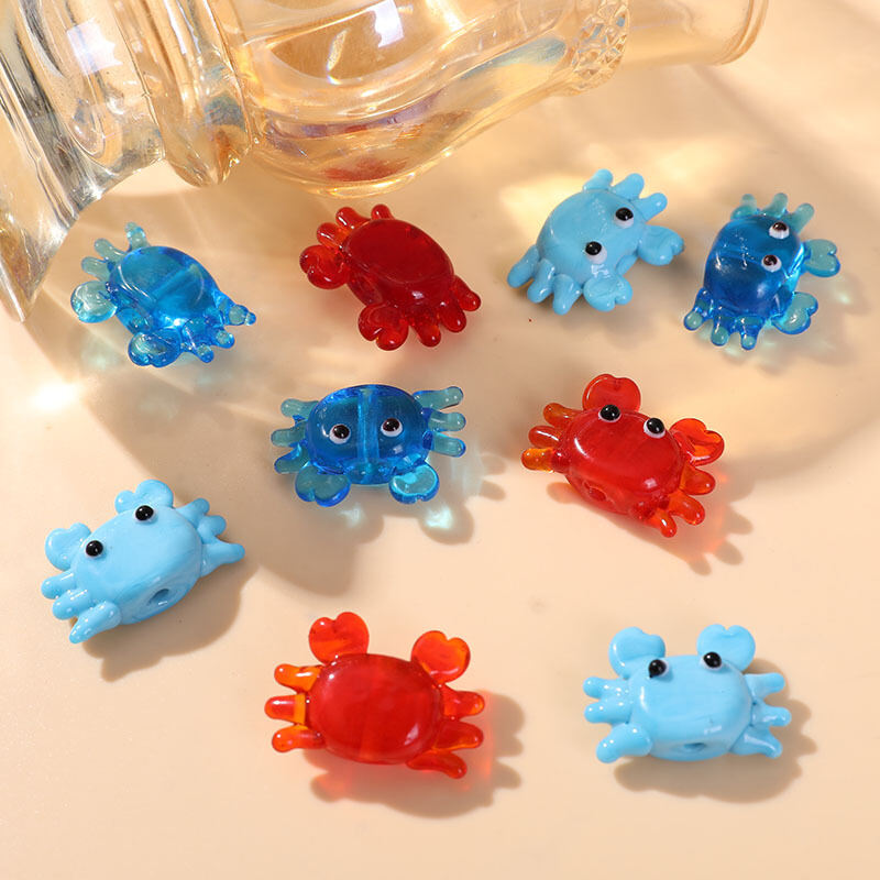 Oceanic Colorful Crab Glass DIY Jewelry Beads h5 Picture4