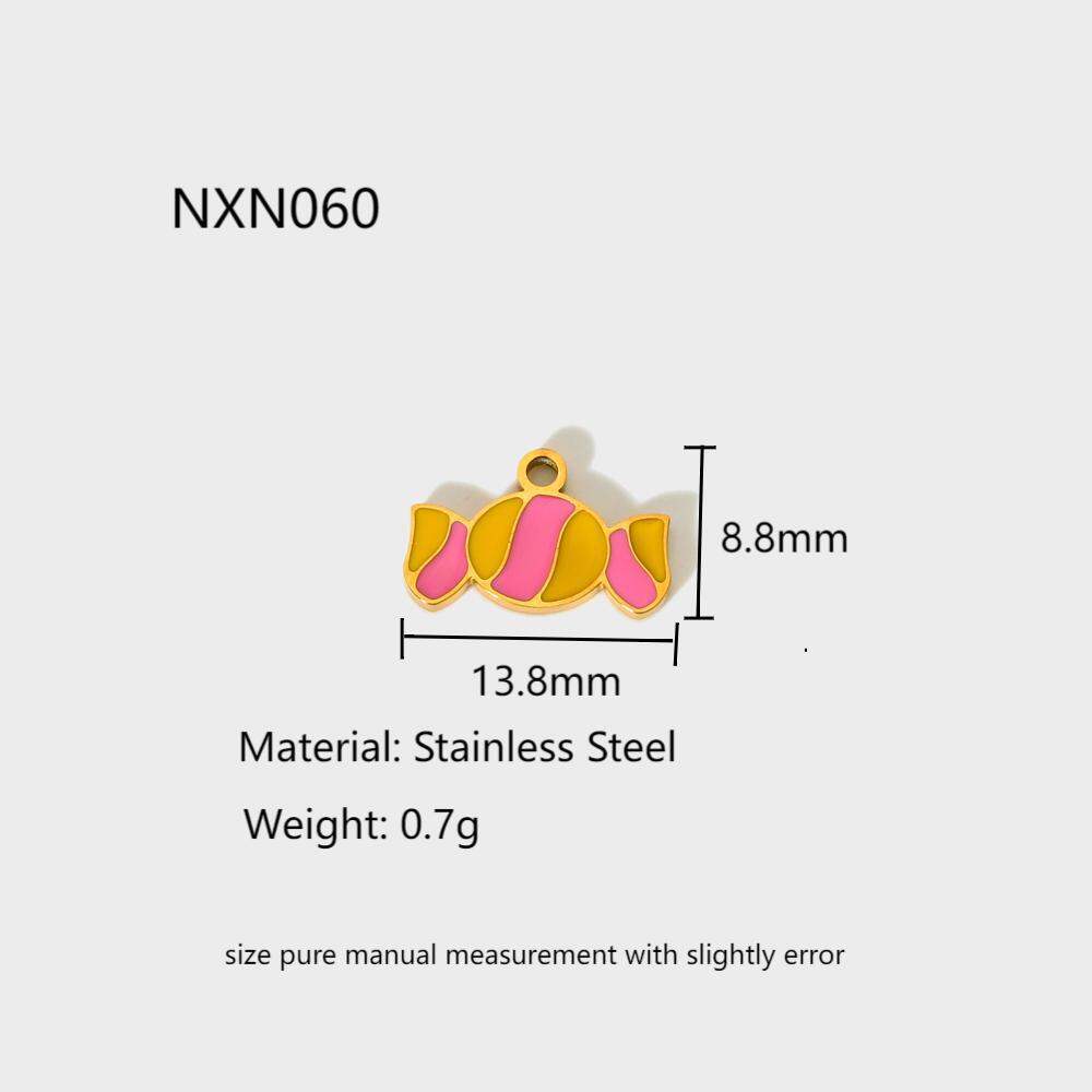 Cute Ice Cream DIY Stainless Steel Waterproof Pendant 