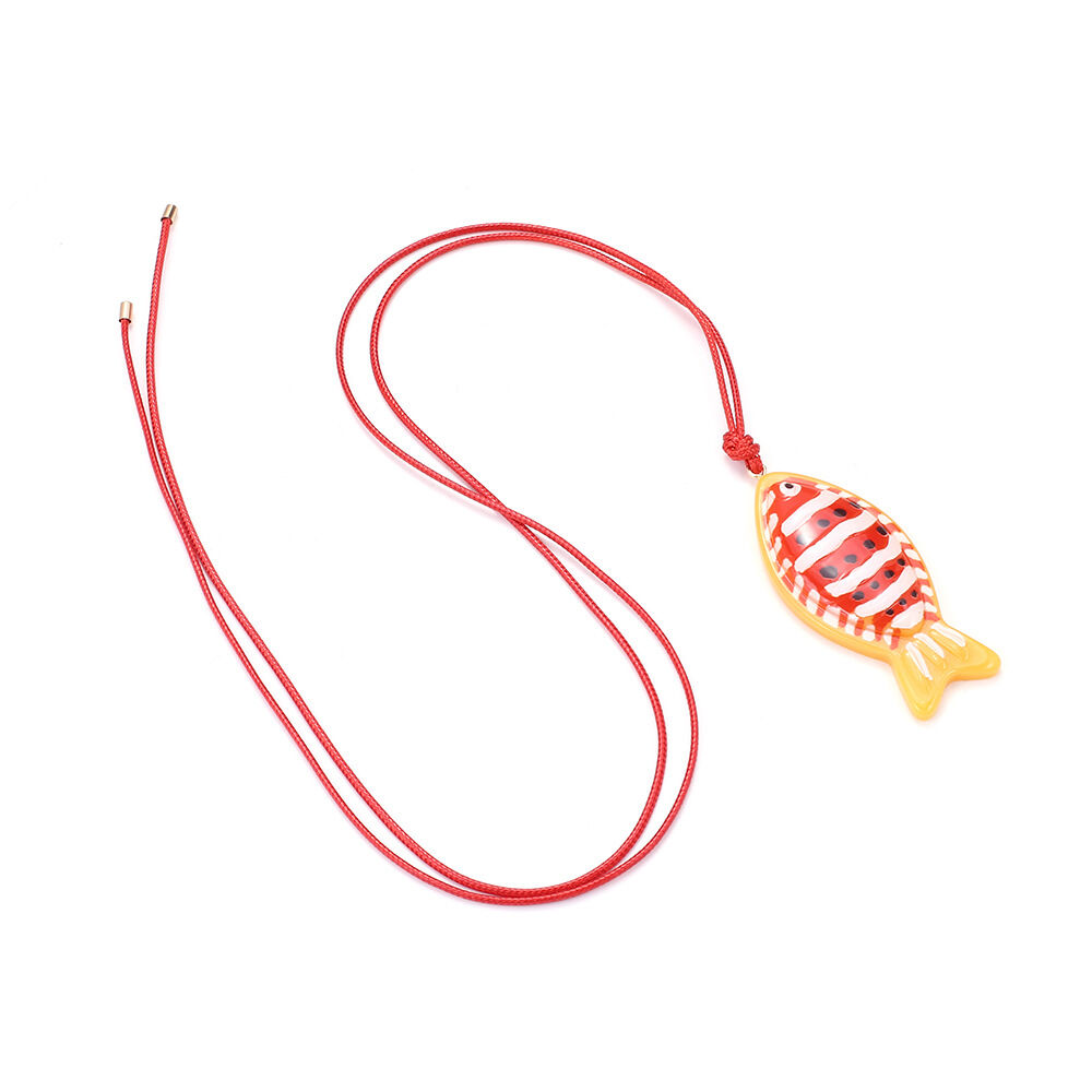 1 pezzo di collana con ciondolo in plastica a forma di animale da vacanza, serie semplice, da donna h5Immagine3