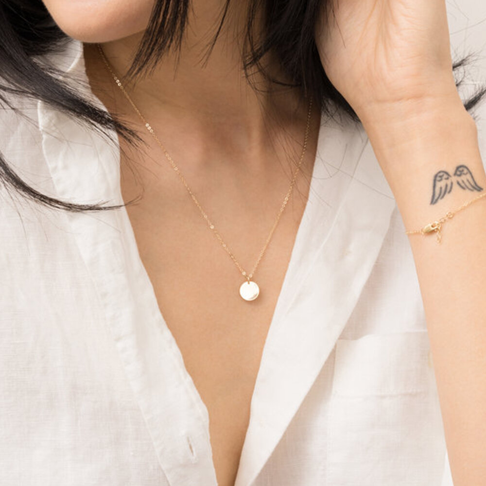 Light Luxury Multi - layer Chain Gold - colored Stainless Steel Waterproof Women's Necklaces h5Picture5