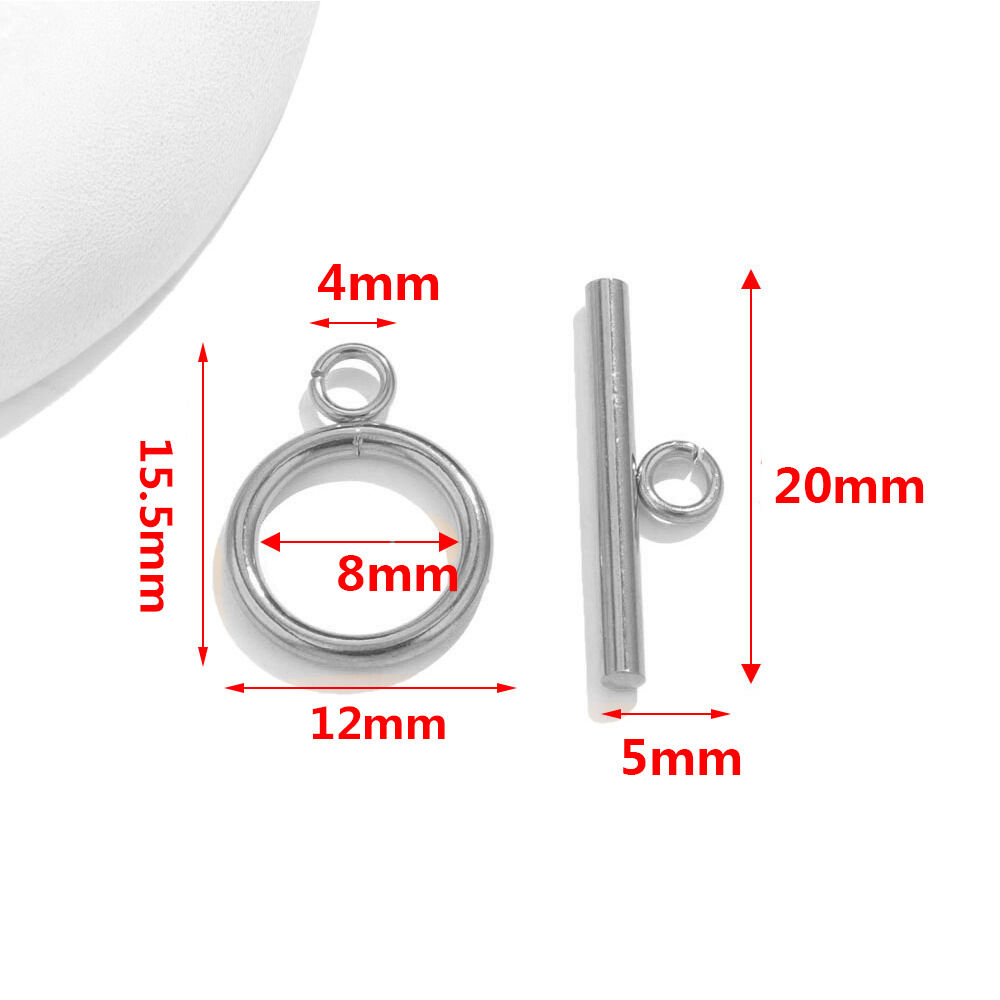 1 Piece DIY O&T Shape Clasp Stainless Steel Waterproof Gold Color Women's Pendants h5 Picture2