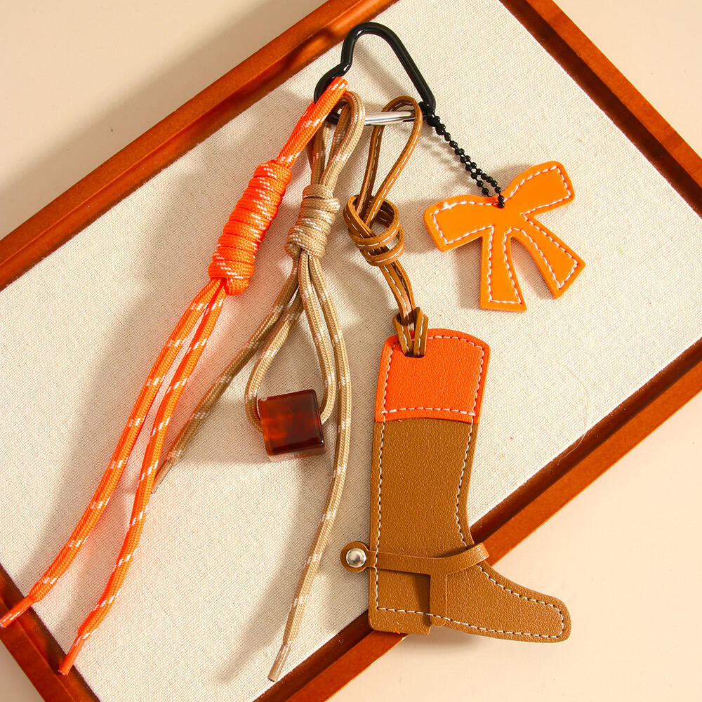 Western Cowboy Style Pony Colorblocking Boots Accessories Women's Bag Charms Picture3