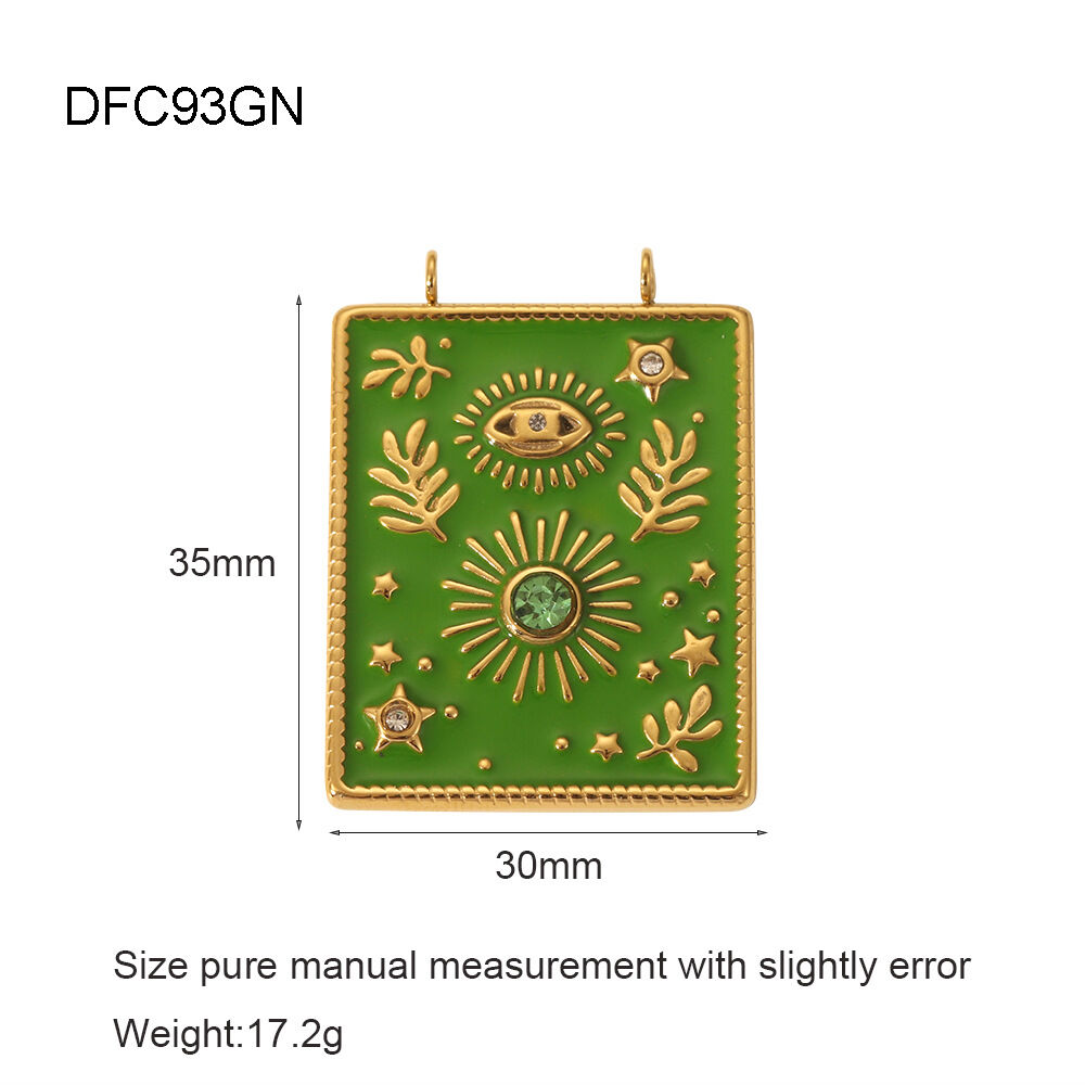 Eye Pattern Stainless Steel Waterproof Gold  Color Pendants Picture5
